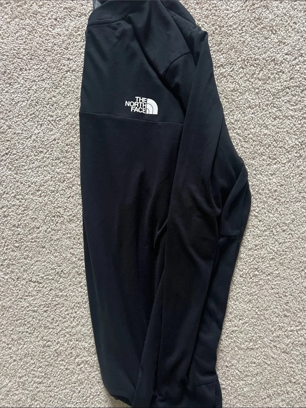 The North Face Black Men's lightweight Pullover 3/4 zip size L